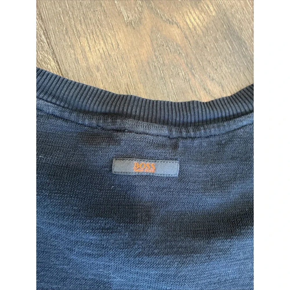 Hugo Boss Waso Dragon Oriental Embroidered Cotton Knit Black XXXL Sweater
